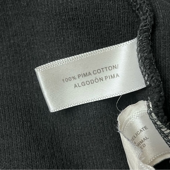 Cutter & Buck Men's Sweater Black Pima Cotton Goth Grunge Moto Biker Preppy L - Picture 7 of 9